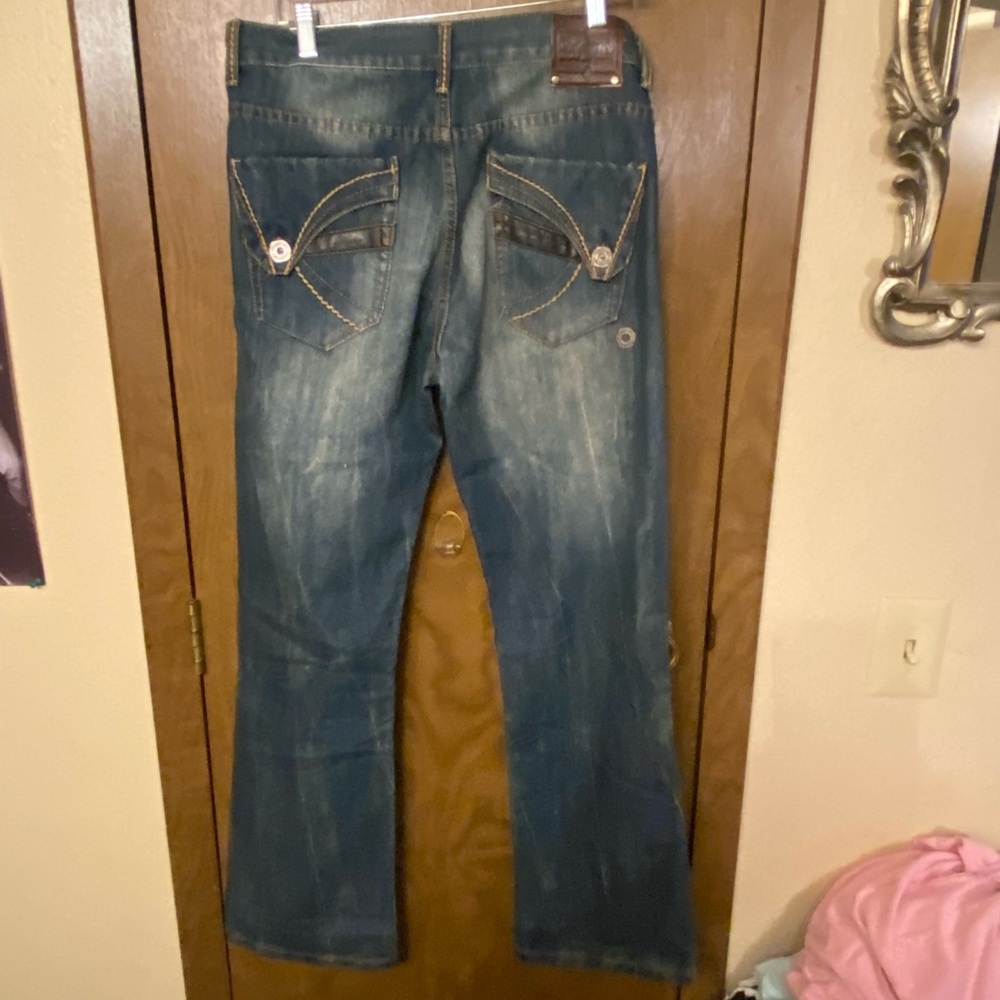 Departed Y2K Jeans with Faded Wash